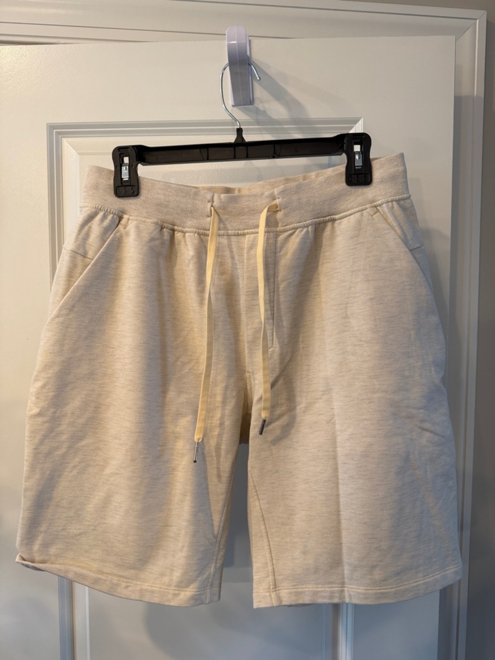 lululemon athletica Cream Drawstring Athletic Shorts